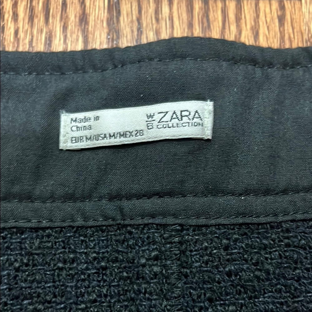 Zara Black Mini Skirt for Night Out - Picture 2 of 8